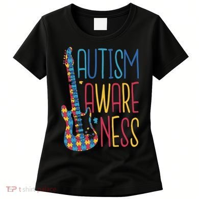 Autism Awareness Guitar Women's T-Shirt