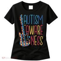 Autism Awareness Guitar Women's T-Shirt thumb 0