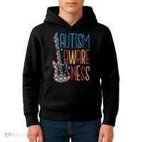 Autism Awareness Guitar Kids Hoodie thumb 4