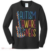 Autism Awareness Guitar Kids Long Sleeve Shirt thumb 0
