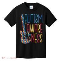 Autism Awareness Guitar Kids T-Shirt thumb 0