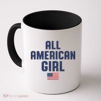 All American Girl USA Flag Coffee Mug thumb 0