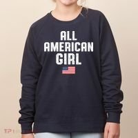All American Girl USA Flag Women's Sweatshirt thumb 0