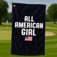 All American Girl USA Flag Golf Towel thumb 1