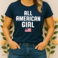 All American Girl USA Flag Women's T-Shirt thumb 2