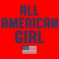 All American Girl USA Flag Santa Hat thumb 1