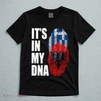Albanian And Greek Mix Dna Flag Heritage T-Shirt thumb 5