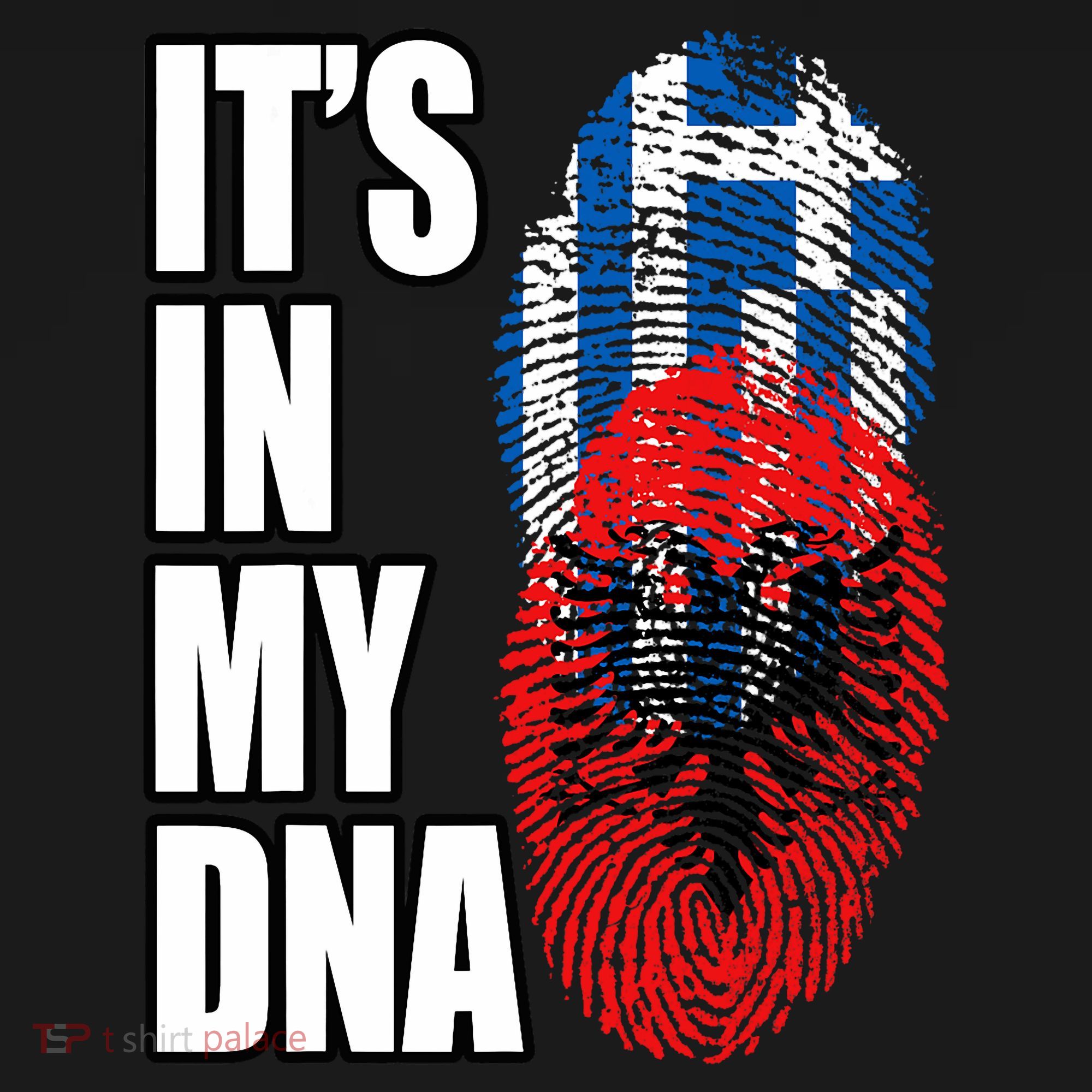 Albanian And Greek Mix Dna Flag Heritage T-Shirt