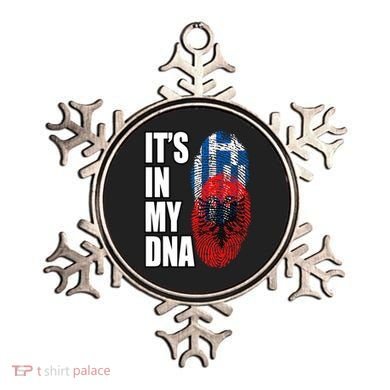 Albanian And Greek Mix Dna Flag Heritage Ornament