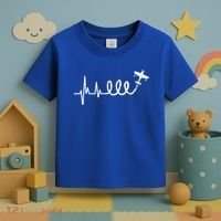 Aerobatic Airplane Heartbeat Ekg Funny Pilot Aviation Gift Toddler T-Shirt thumb 3