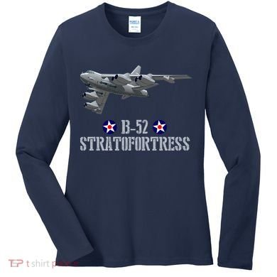 American Aircraft Heavy Bomber B-52 Air Force Women's Long Sleeve Shirt