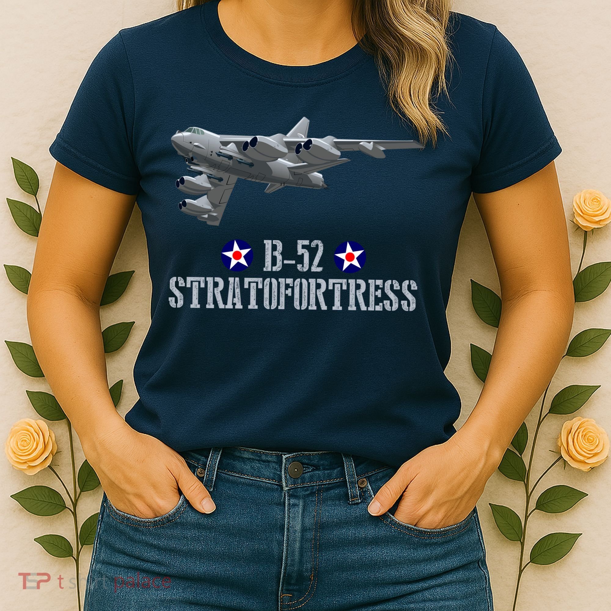 American Aircraft Heavy Bomber B-52 Air Force Women's T-Shirt