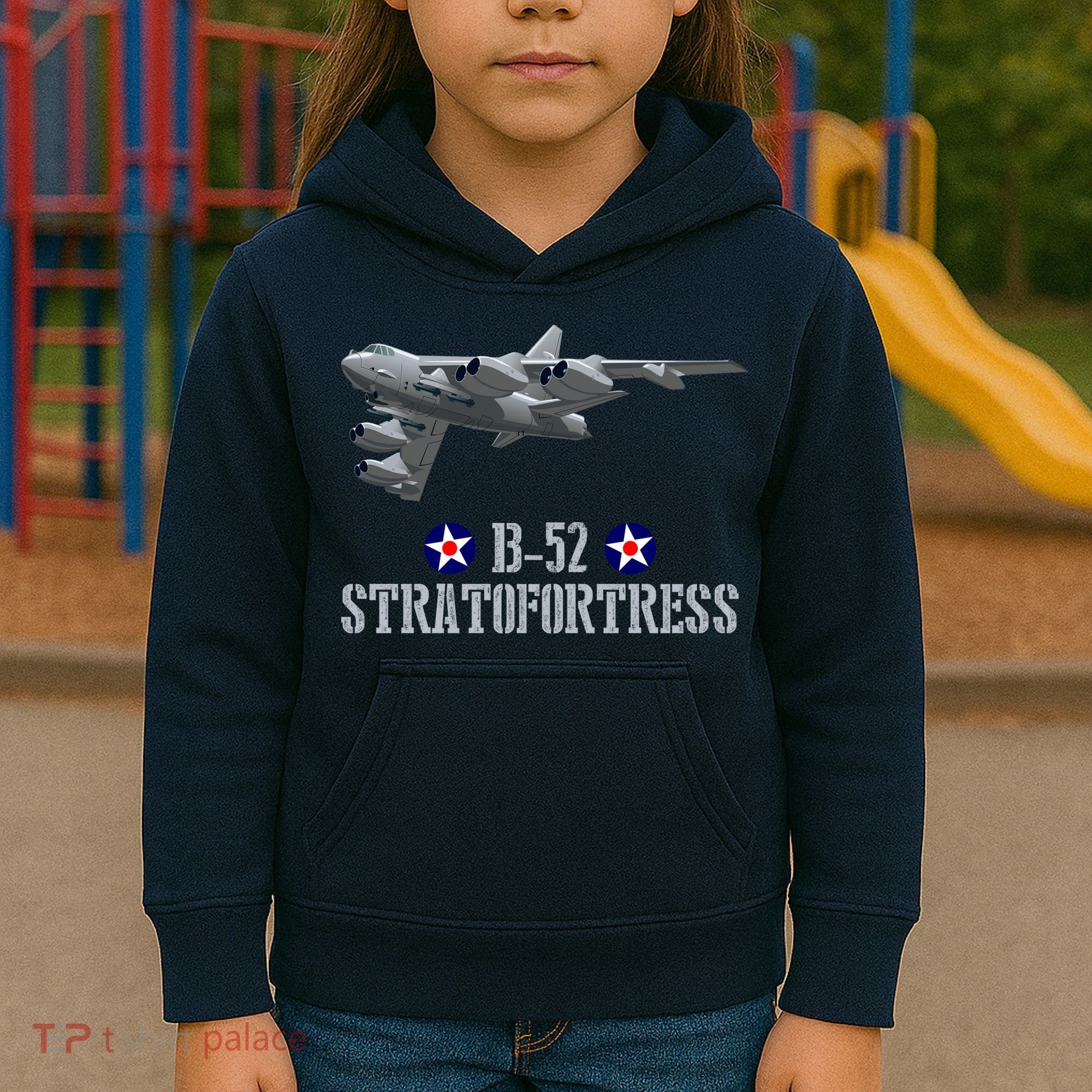 American Aircraft Heavy Bomber B-52 Air Force Kids Hoodie