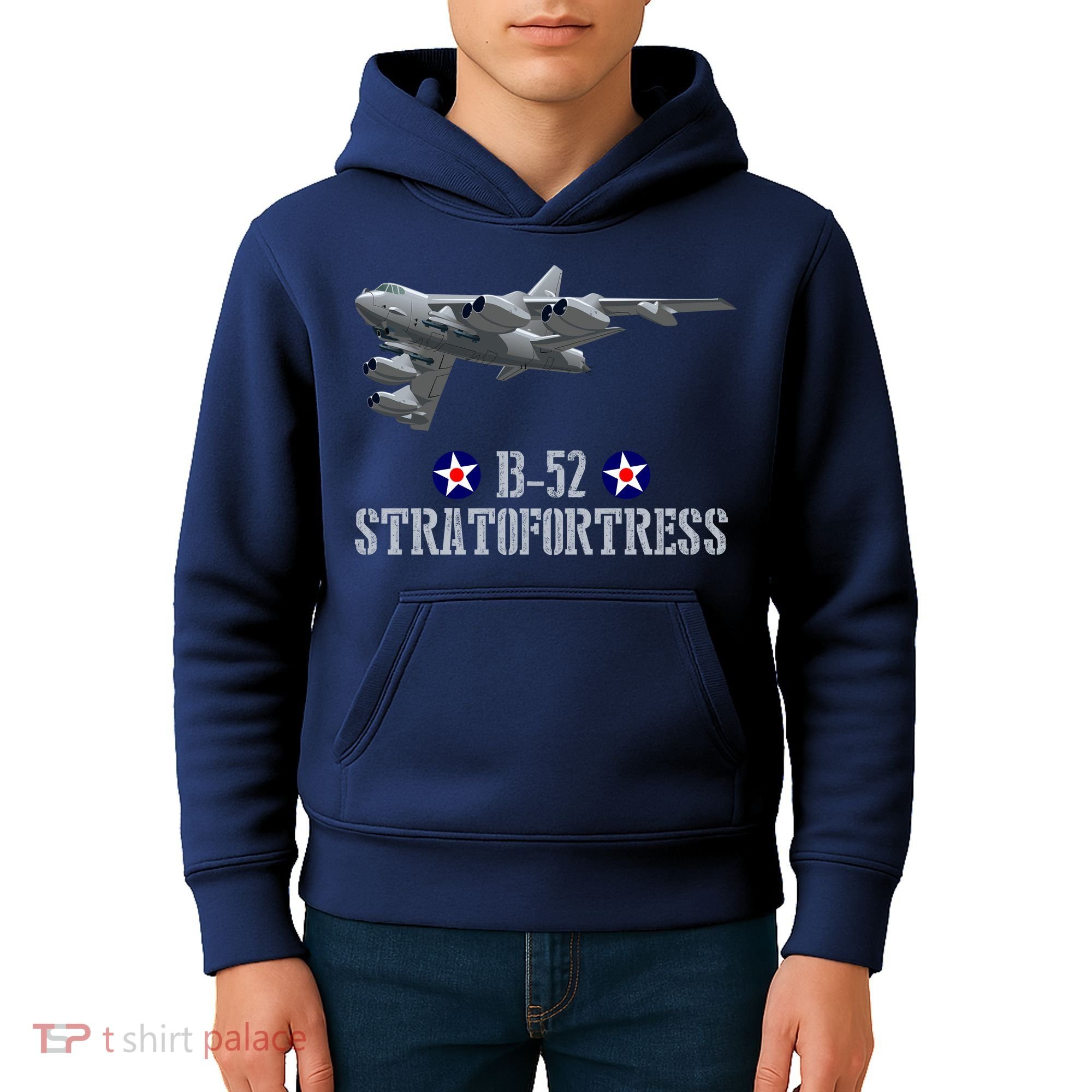 American Aircraft Heavy Bomber B-52 Air Force Kids Hoodie