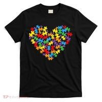 Autism Awareness Heart Valentine Day Puzzle Piece T-Shirt thumb 0
