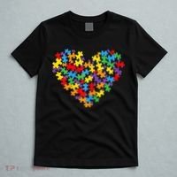 Autism Awareness Heart Valentine Day Puzzle Piece T-Shirt thumb 5