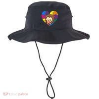 Autism Awareness Hedgehog Heart ValentineS Day Puzzle Piece Funny Gift Bucket Hat thumb 0