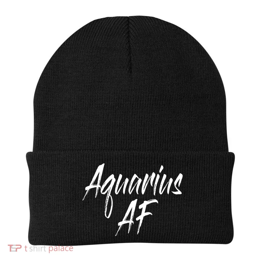 Aquarius Af Hooded Gift Beanie