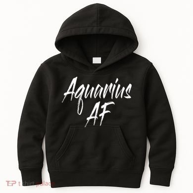 Aquarius Af Hooded Gift Kids Hoodie