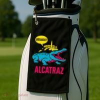 Alligator Alcatraz Hot Breakout Golf Towel thumb 2