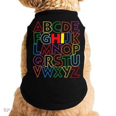 Alphabet Abcs Hi Kindergarten Back To School Teacher Student Doggie Tank