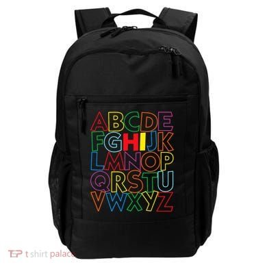 Alphabet Abcs Hi Kindergarten Back To School Teacher Student Backpack