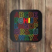 Alphabet Abcs Hi Kindergarten Back To School Teacher Student Coaster thumb 0