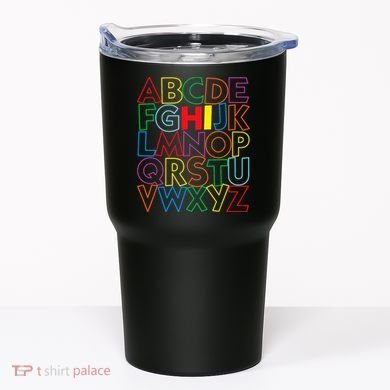 Alphabet Abcs Hi Kindergarten Back To School Teacher Student Tumbler
