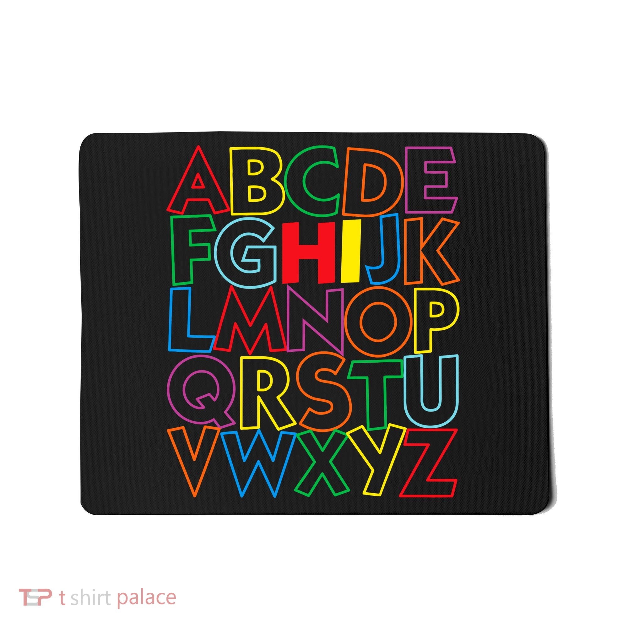 Alphabet Abcs Hi Kindergarten Back To School Teacher Student Mousepad