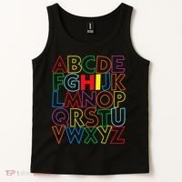 Alphabet Abcs Hi Kindergarten Back To School Teacher Student Tank Top thumb 2