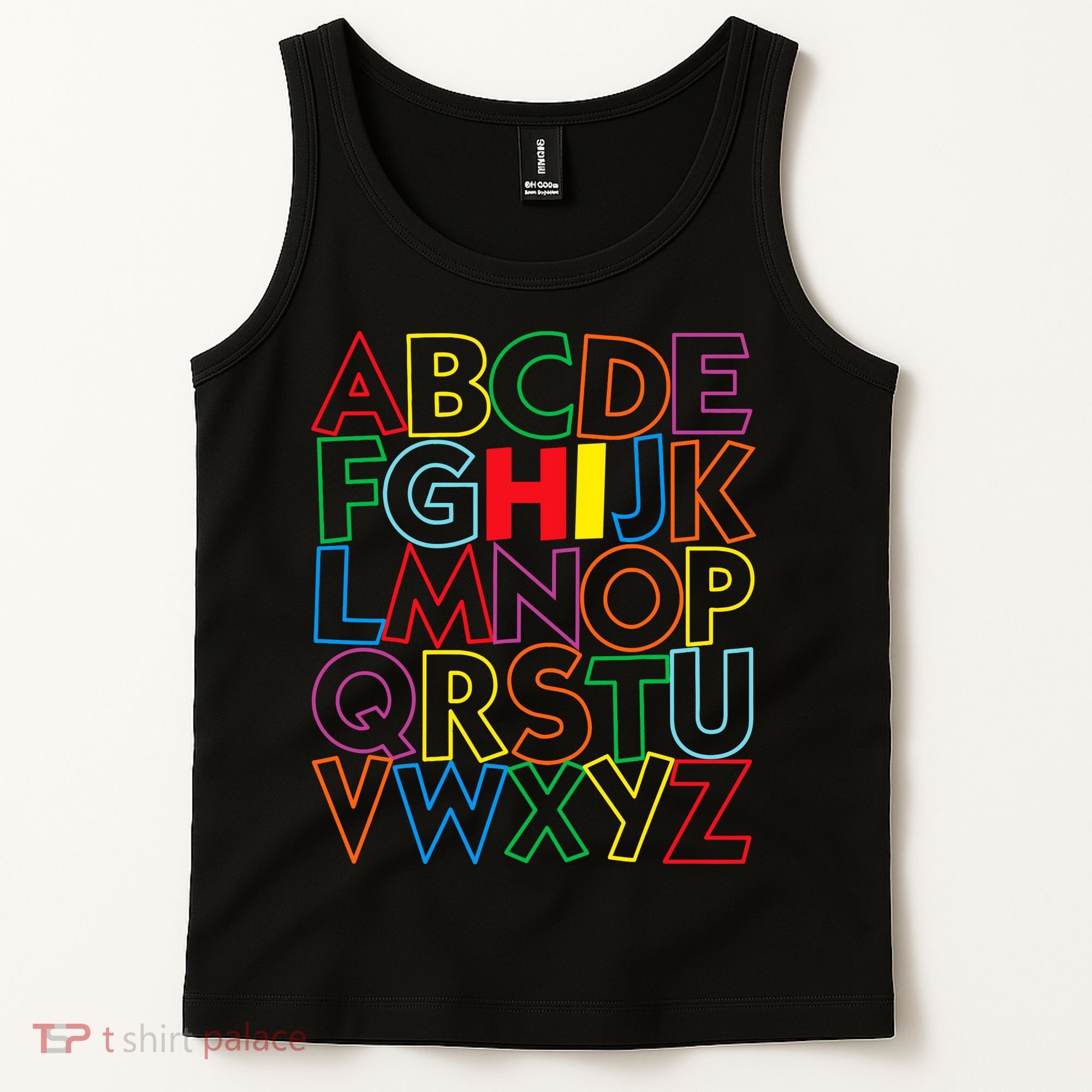 Alphabet Abcs Hi Kindergarten Back To School Teacher Student Tank Top