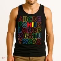 Alphabet Abcs Hi Kindergarten Back To School Teacher Student Tank Top thumb 3