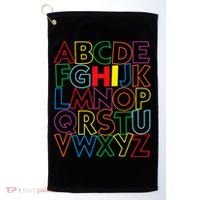 Alphabet Abcs Hi Kindergarten Back To School Teacher Student Golf Towel thumb 0