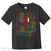 Alphabet Abcs Hi Kindergarten Back To School Teacher Student Toddler T-Shirt thumb 0
