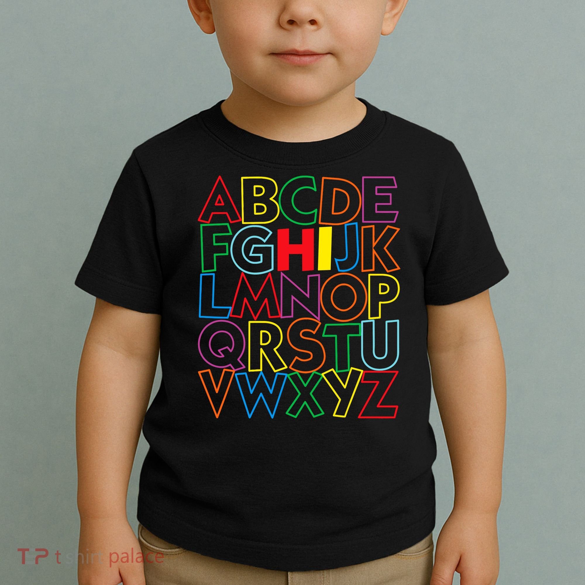 Alphabet Abcs Hi Kindergarten Back To School Teacher Student Toddler T-Shirt