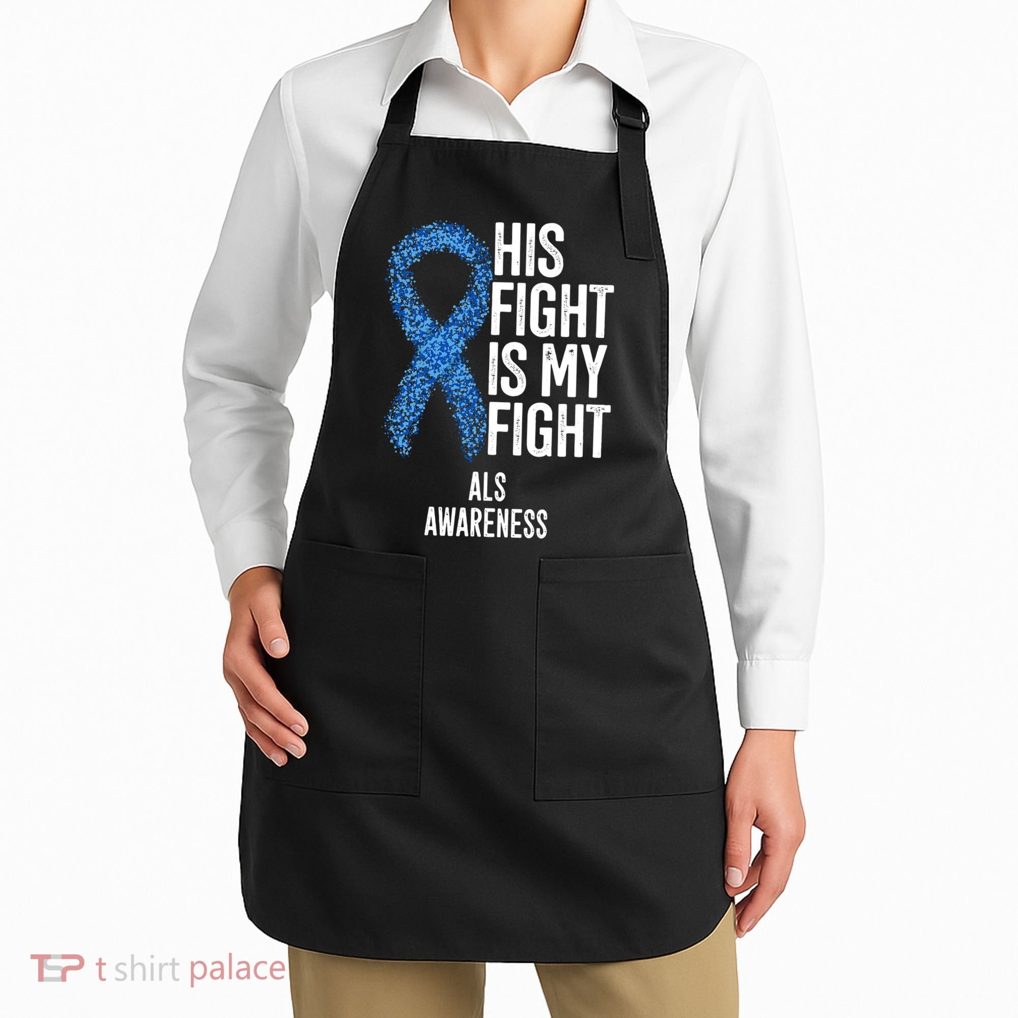 Als Awareness His Fight Is My Fight Apron
