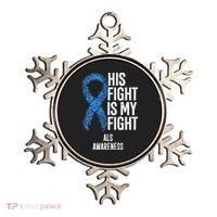 Als Awareness His Fight Is My Fight Ornament thumb 0