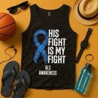 Als Awareness His Fight Is My Fight Tank Top thumb 4