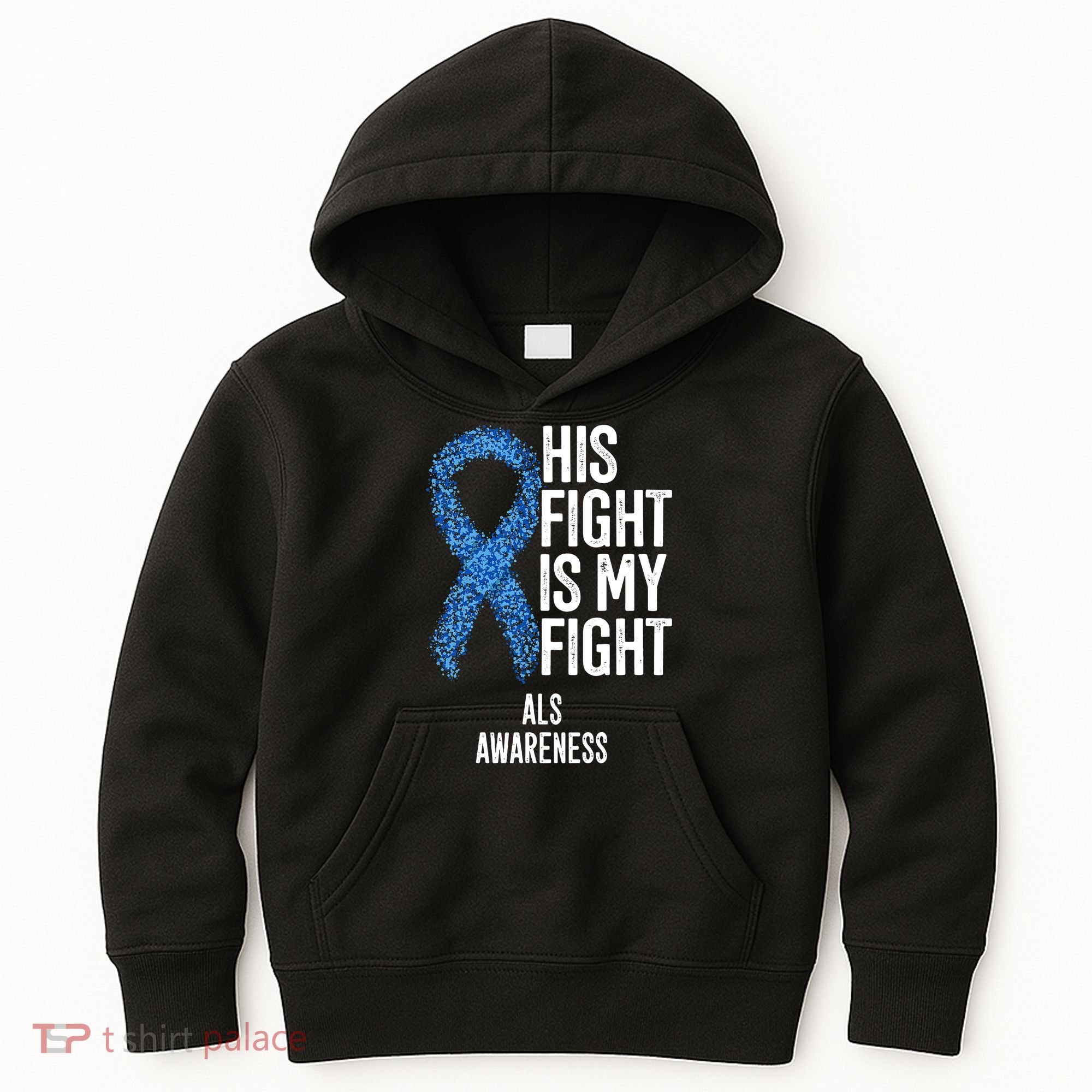Als Awareness His Fight Is My Fight Kids Hoodie
