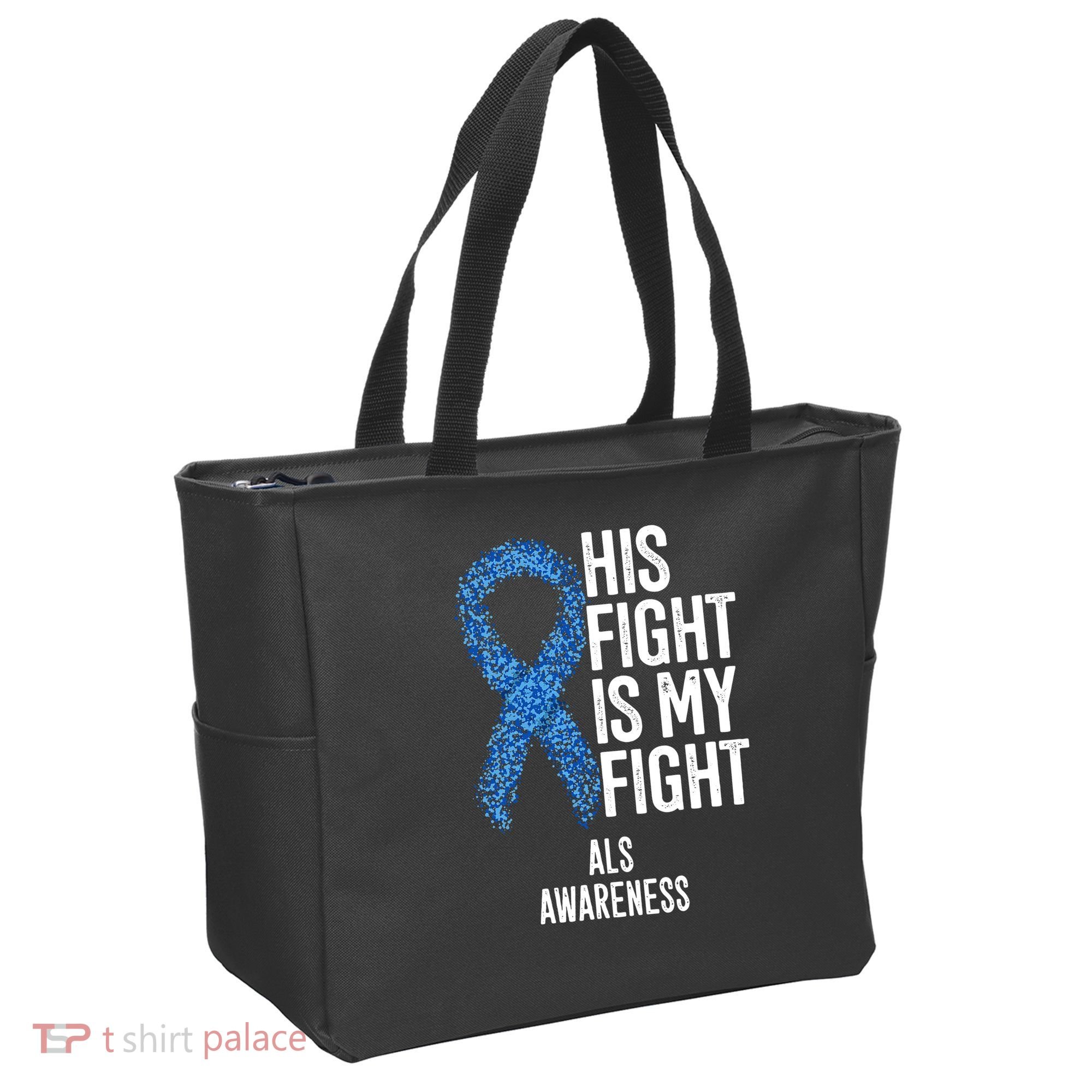 Als Awareness His Fight Is My Fight Tote Bag