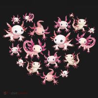 Axolotl Axolotl Heart Cute Hoodie thumb 7
