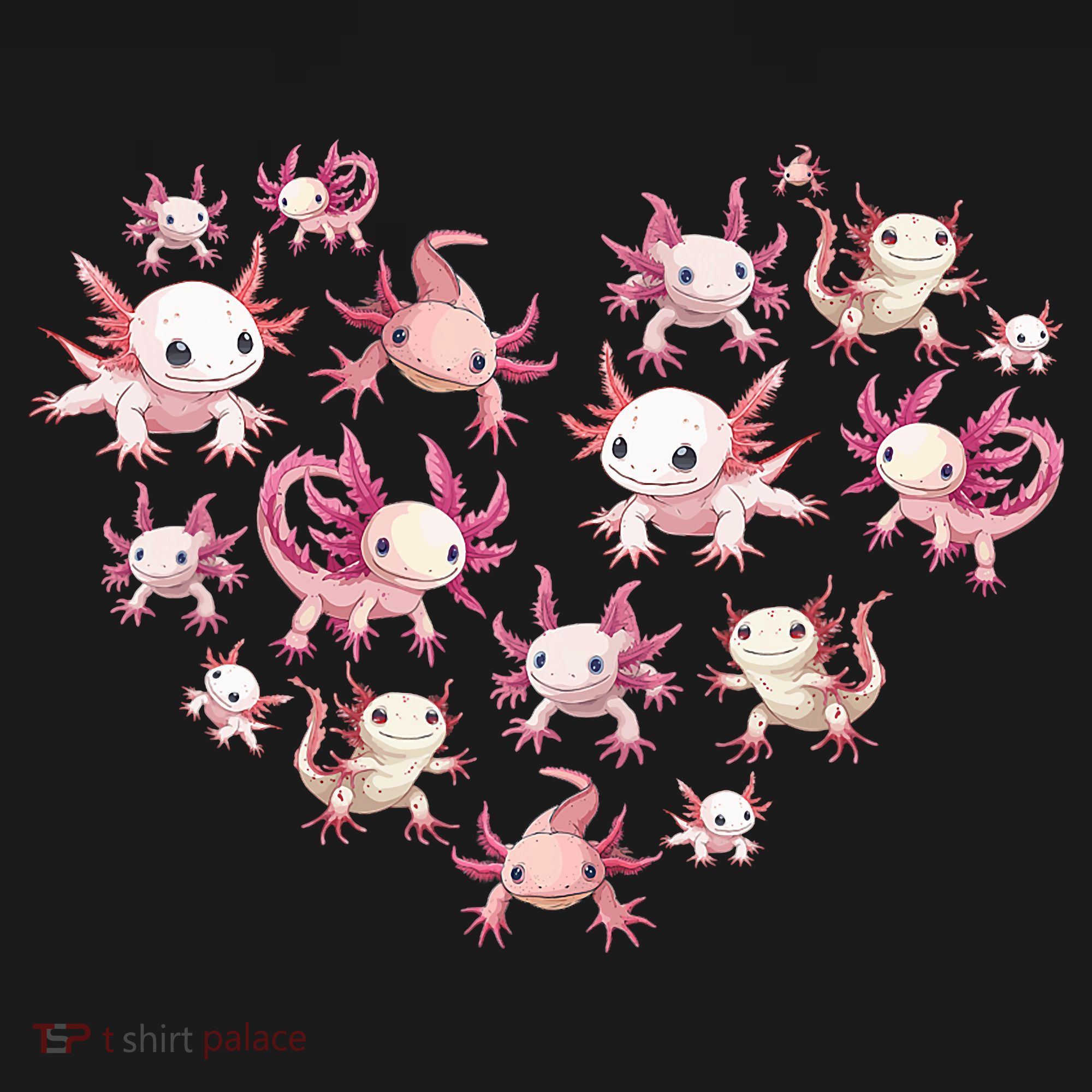 Axolotl Axolotl Heart Cute Hoodie