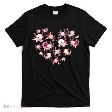 Axolotl Axolotl Heart Cute T-Shirt