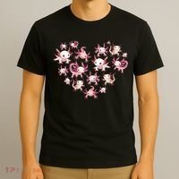 Axolotl Axolotl Heart Cute T-Shirt thumb 3