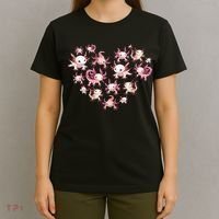 Axolotl Axolotl Heart Cute T-Shirt thumb 4