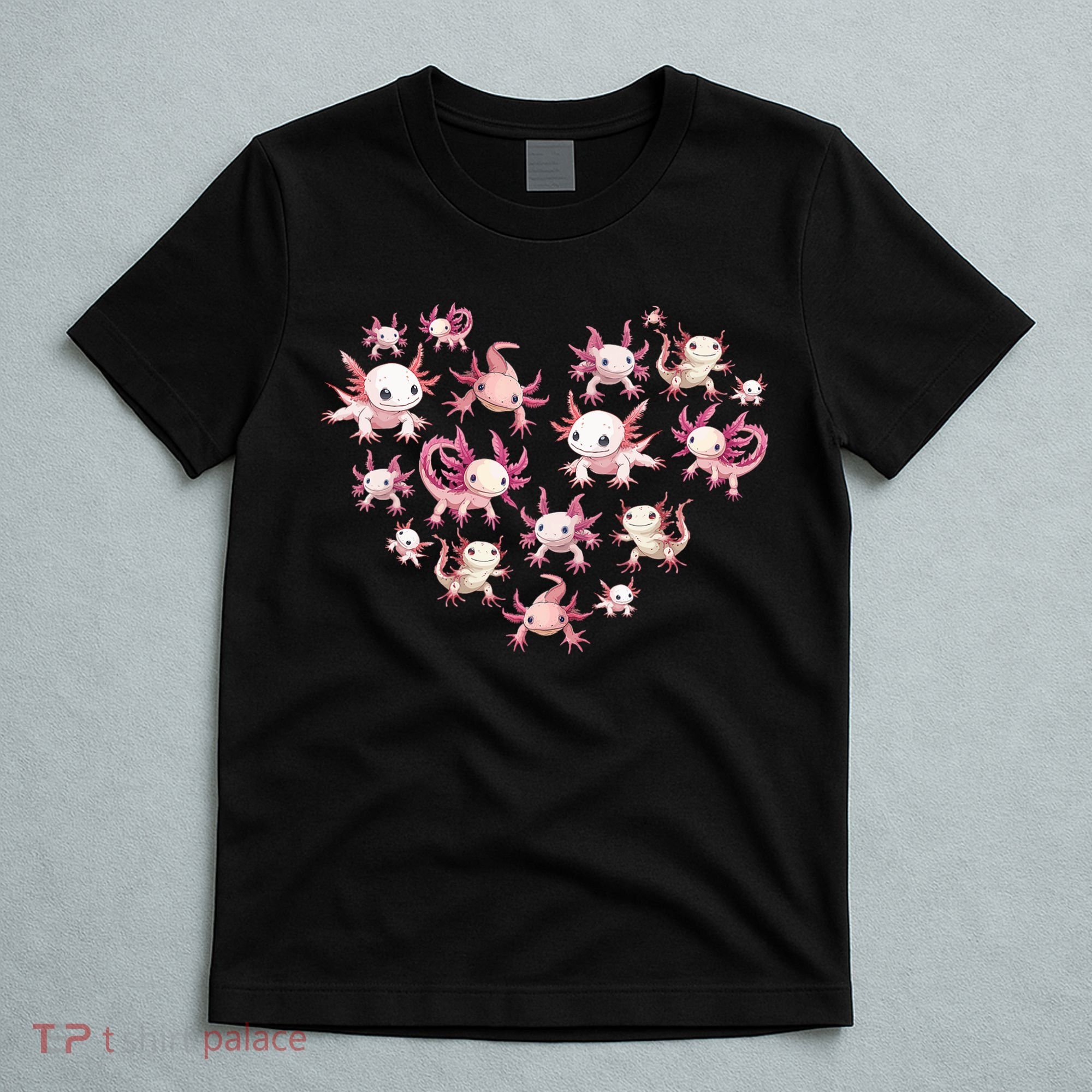 Axolotl Axolotl Heart Cute T-Shirt