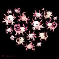 Axolotl Axolotl Heart Cute Coffee Mug thumb 5