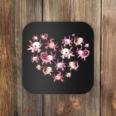 Axolotl Axolotl Heart Cute Coaster