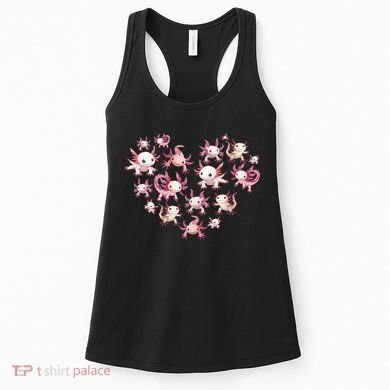 Axolotl Axolotl Heart Cute Women's Tank Top