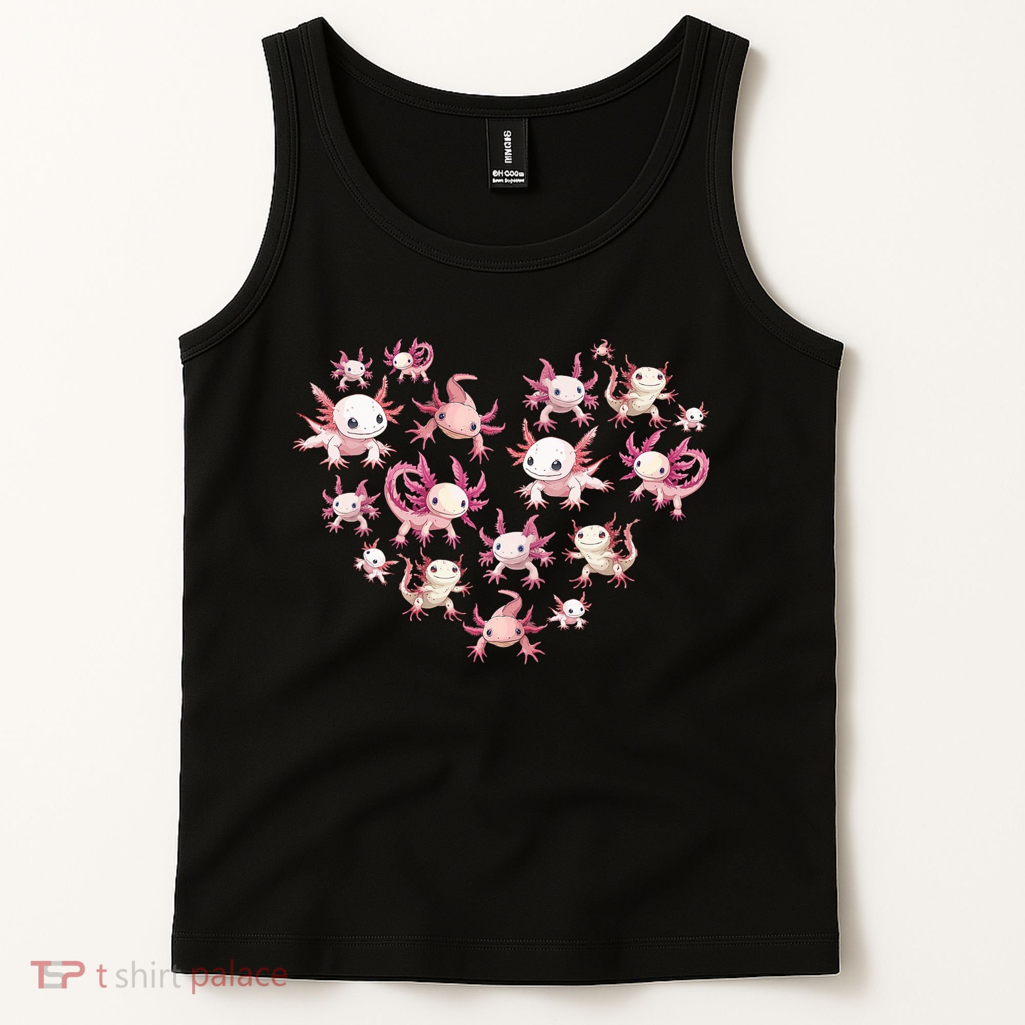 Axolotl Axolotl Heart Cute Tank Top
